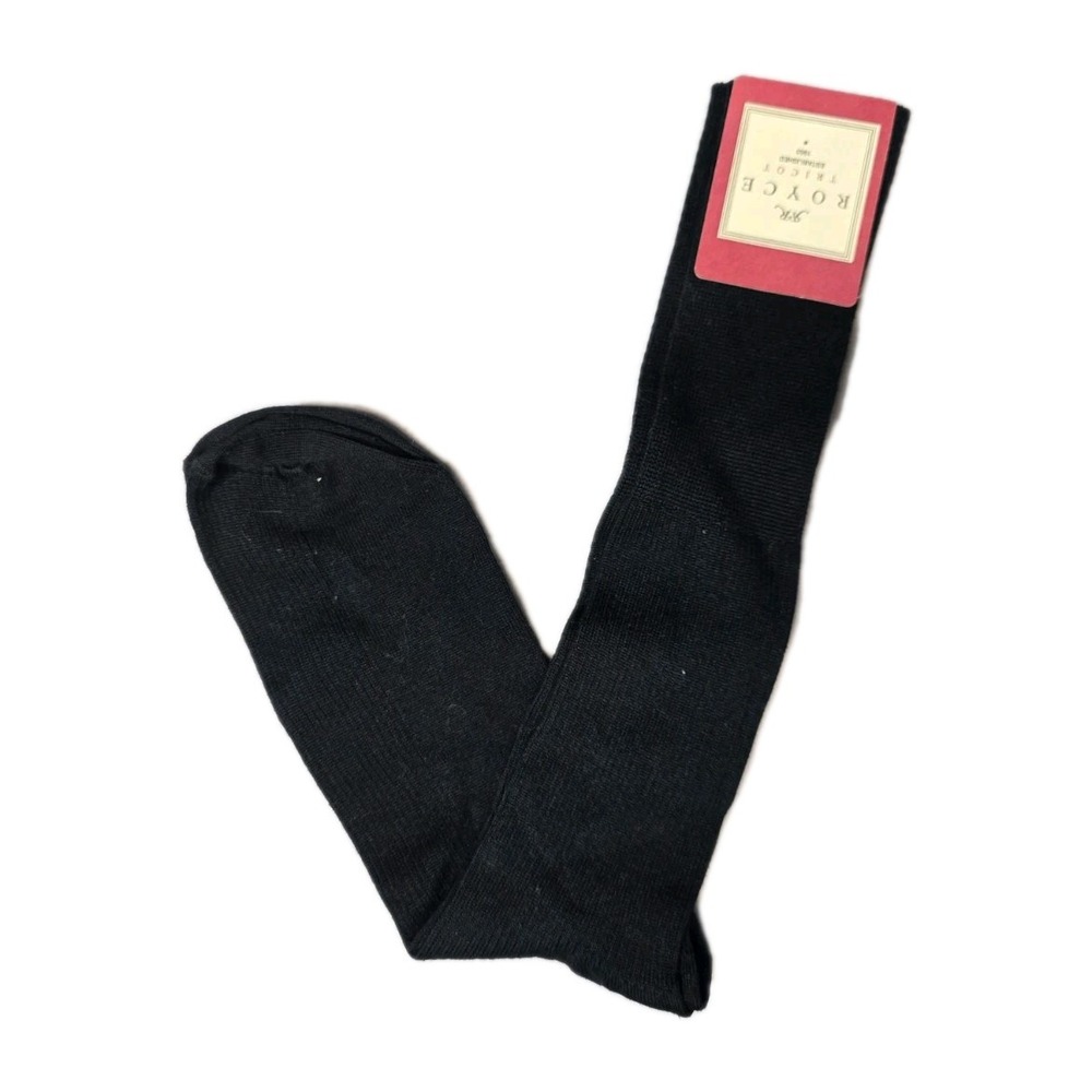 Royce Tricot Knee Length Socks Black